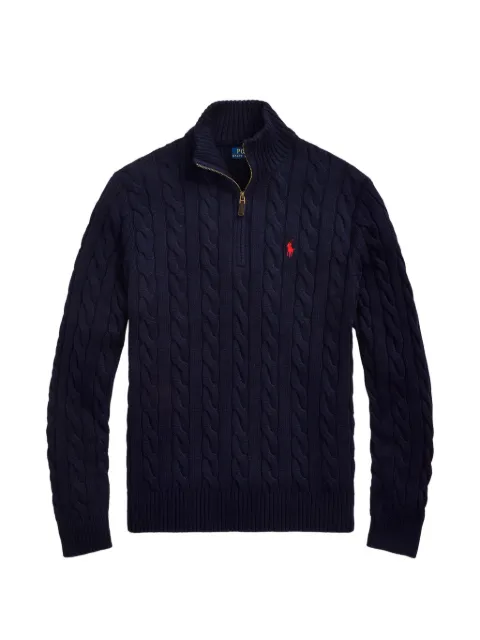 Polo Ralph Lauren cable-knit half-zip sweater Blue 710919213004