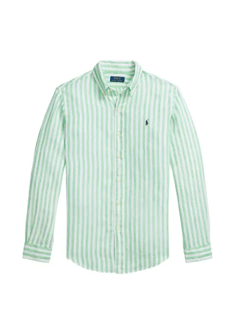 Polo Ralph Lauren striped long-sleeve shirt Green 710873446009