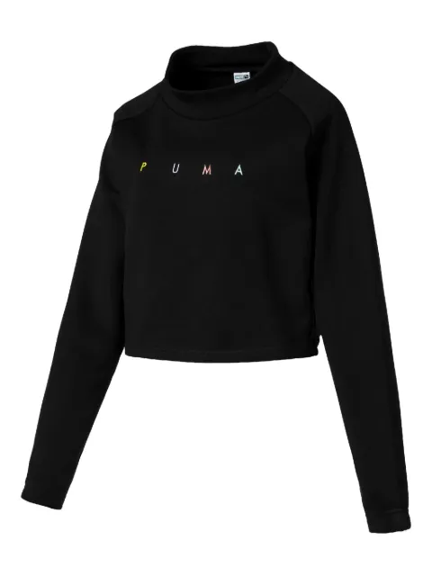 PUMA cropped cat sweater Black 57894701