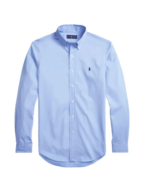 Polo Ralph Lauren logo-embroidered shirt Blue 710840425003