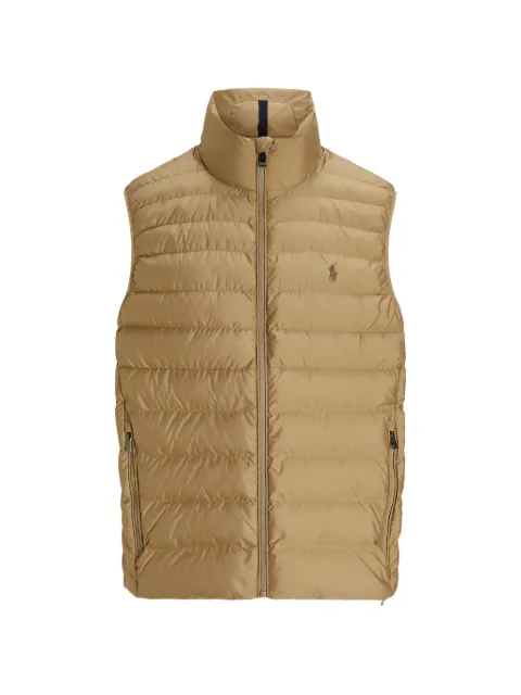 Polo Ralph Lauren logo-embroidered gilet Neutrals 710P01996001