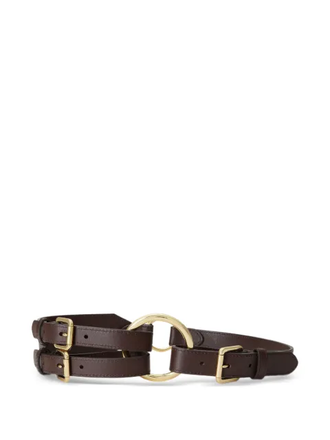 Polo Ralph Lauren tri-strap O-ring belt Brown 412908273002