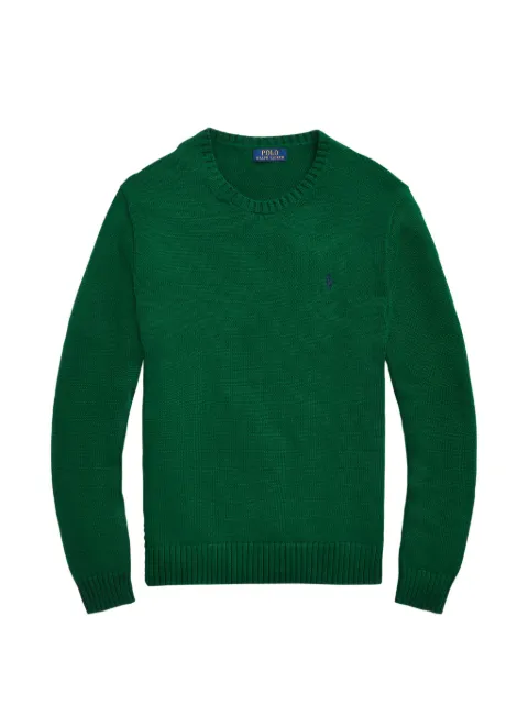 Polo Ralph Lauren crewneck logo-embroidery sweater Green 710884460011