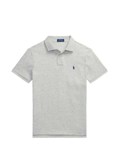 Polo Ralph Lauren logo-embroidered polo shirt Grey 710937293006