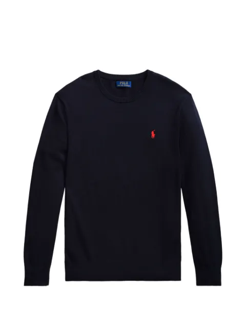 Polo Ralph Lauren long-sleeve logo-detail sweater Blue 710907256001