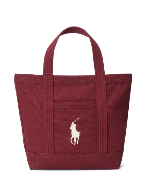 Polo Ralph Lauren logo-embroidered tote bag Red 428946920003