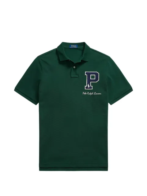 Polo Ralph Lauren logo-embroidered short-sleeve polo shirt Green 710P00734002