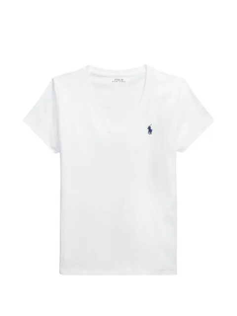 Polo Ralph Lauren V-neck logo-embroidered T-shirt White 211880417001
