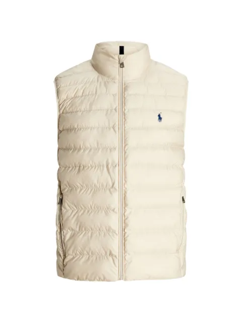 Polo Ralph Lauren zipped logo waistcoat Neutrals 710P00437002