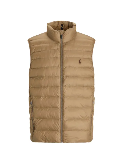 Polo Ralph Lauren logo-embroidered gilet Neutrals 710845941016