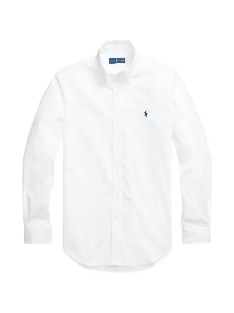 Polo Ralph Lauren logo-embroidered buttoned shirt White 710818104001