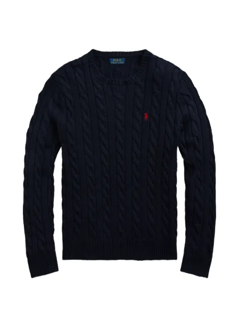 Polo Ralph Lauren cable-knit crew neck sweater Blue 710918998014