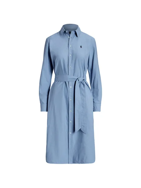 Polo Ralph Lauren buttoned belted midi dress Blue 211967539001