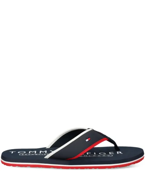 Tommy Hilfiger striped slides Blue FM0FM05710