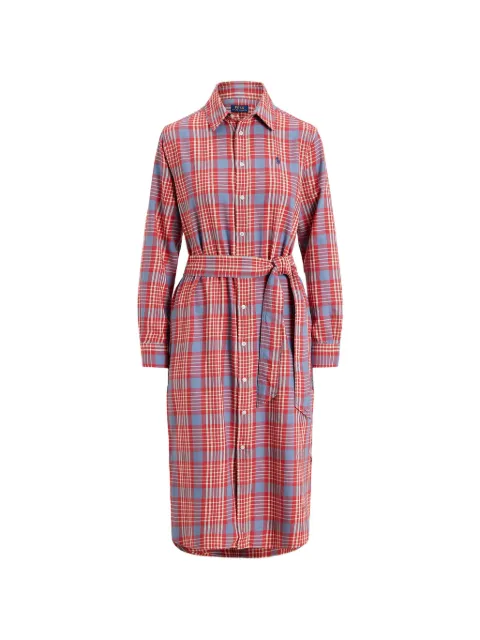 Polo Ralph Lauren belted midi shirt dress Red 211A91101001