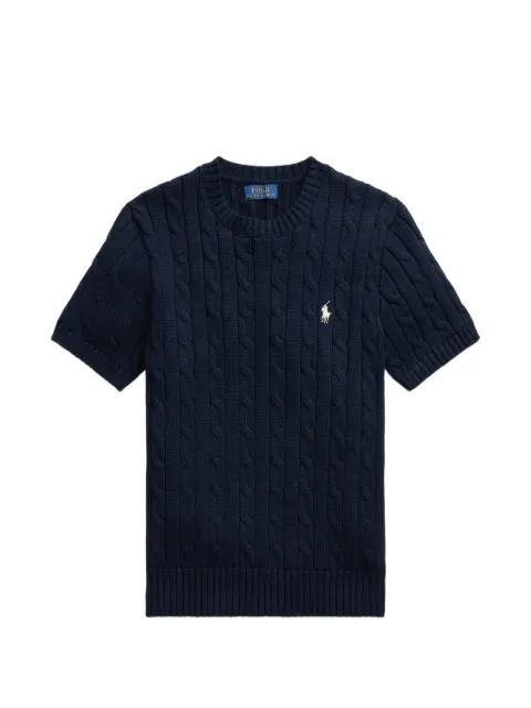 Polo Ralph Lauren cable-knit T-shirt Blue 211910987002