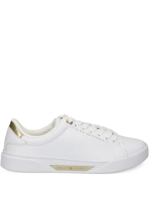 Tommy Hilfiger logo-detail leather sneakers White FW0FW09019