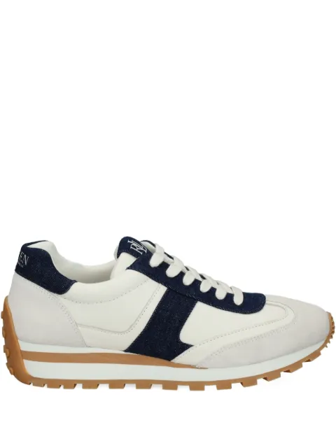 Lauren Ralph Lauren white blue leather sneakers Neutrals 802P04426