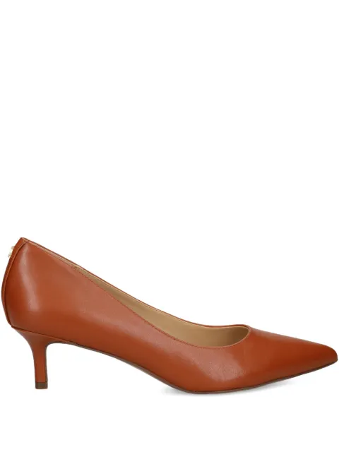 Lauren Ralph Lauren pointed leather pumps Brown 802P09030