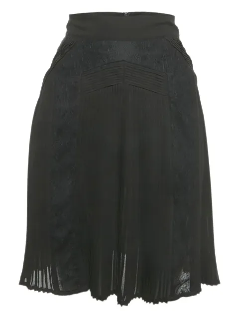 Cavalli Class chiffon pleated skirt Black 1219717