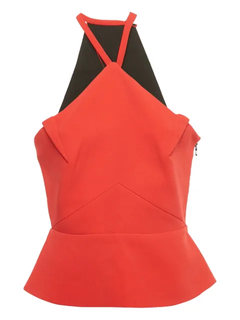 Roland Mouret sleeveless peplum top Red 1224281