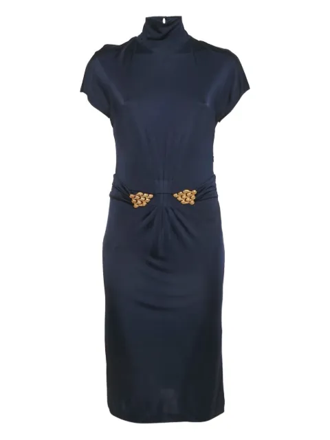 Roberto Cavalli Vintage broach jersey dress Blue 1190503