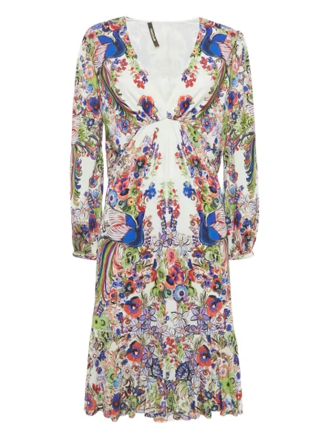 Roberto Cavalli Vintage floral mini dress White 1215485