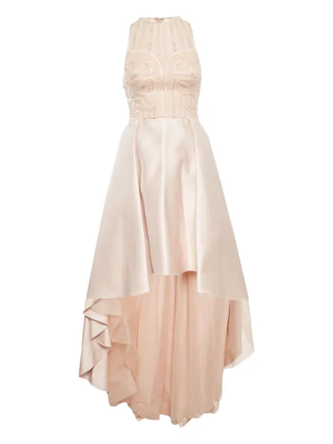 Zuhair Murad embellished high-low gown Neutrals 1185151