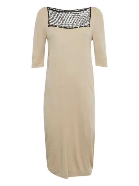 Cavalli Class short-sleeves midi dress Neutrals 1227565