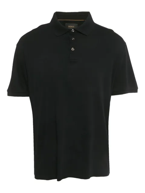 BOSS L-Perry cotton polo shirt Black 1225584