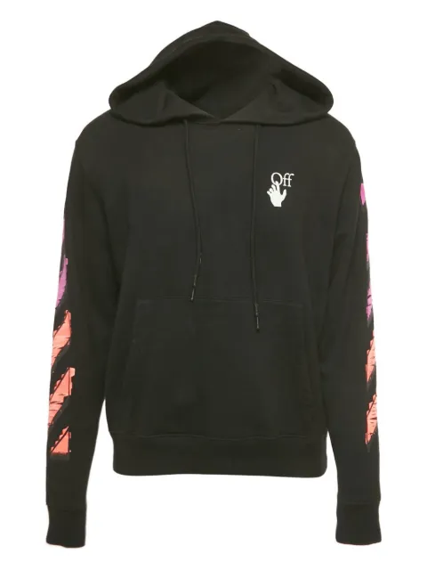Off-White Pre-Owned cotton hoodie Black 1231335