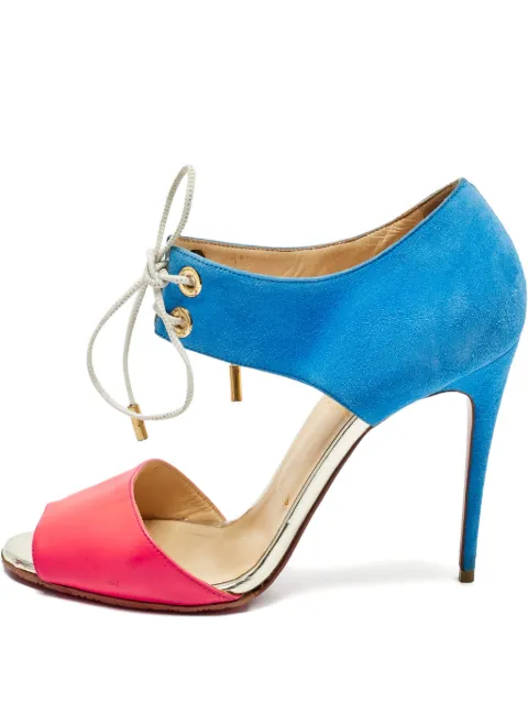 Christian Louboutin Pre-Owned lace-up sandals Blue 1213314