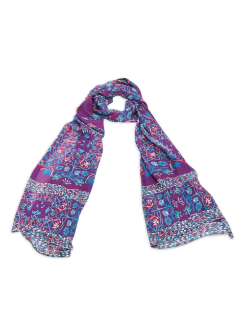 Roberto Cavalli Vintage floral-pattern scarf Purple 1185046