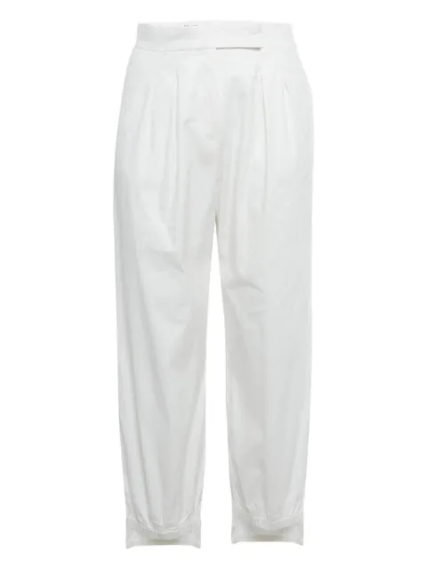 Max Mara pleated-front side-pockets trousers White 1202945