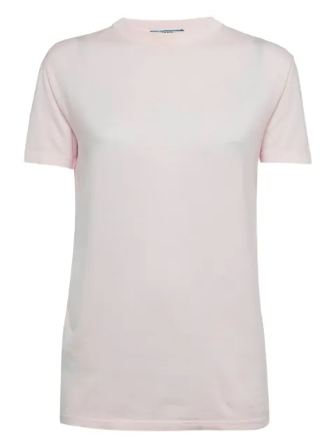Prada Pre-Owned cotton crew-neck T-shirt Pink 1205074