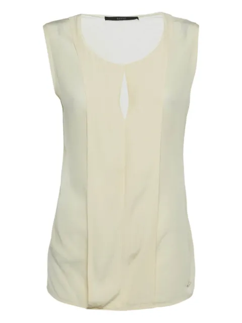 Gucci Pre-Owned knit sleeveless top Neutrals 1206321