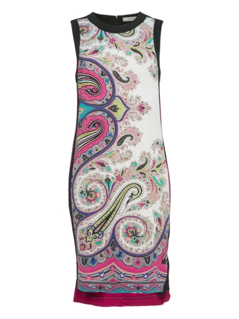 Etro Pre-Owned midi paisley print dress White 1212182