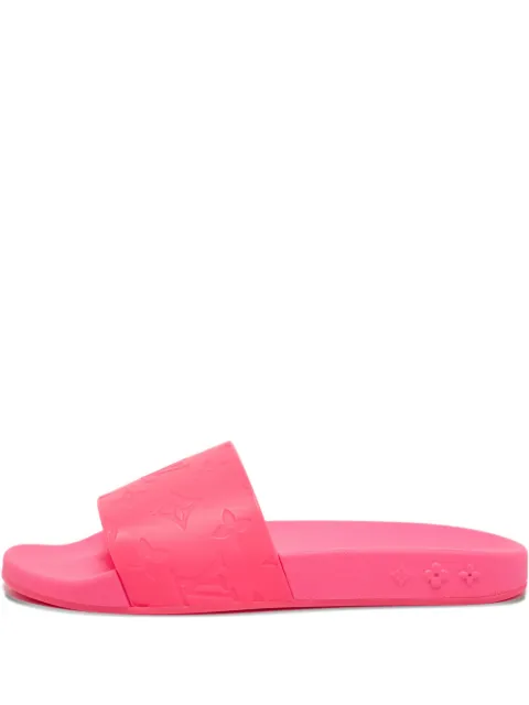 Louis Vuitton Pre-Owned rubber monogram slides Pink 1126599