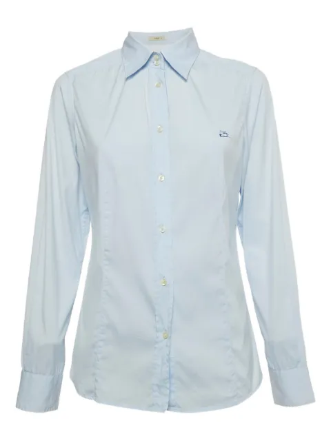 Etro Pre-Owned blue cotton shirt Blue 1189857
