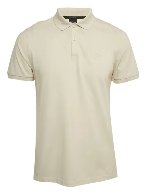 BOSS cotton polo shirt Neutrals 1193698