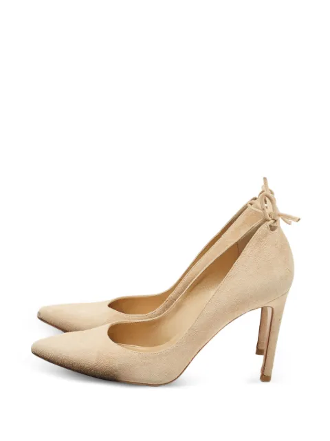Stuart Weitzman pointed-toe suede pumps Neutrals 1174177