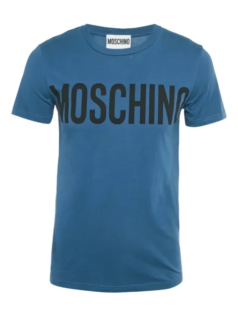 Moschino Pre-Owned logo T-shirt Blue 1206428