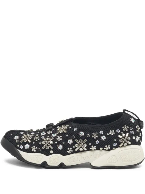 Christian Dior Pre-Owned embellished sneakers Black 1209356