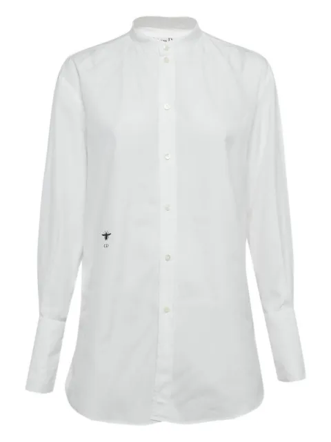 Christian Dior Pre-Owned CD embroidered poplin shirt White 1204877