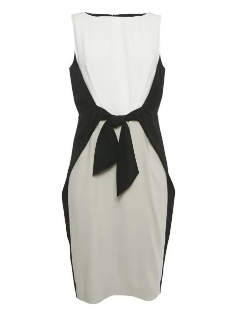 Paule Ka tie-up midi dress White 1198374