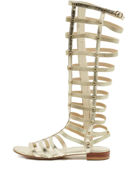 Stuart Weitzman gladiator flat sandal Gold 1180047