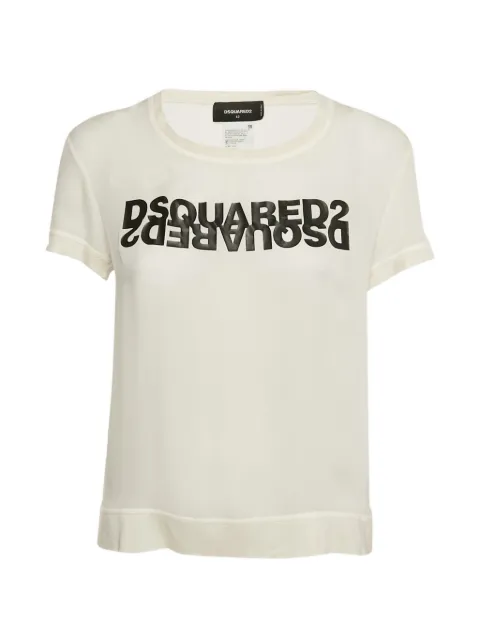 DSQUARED2 silk T-shirt Neutrals 1194106