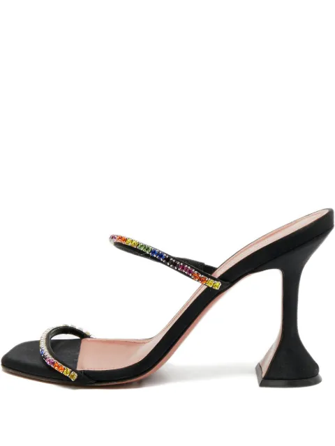 Amina Muaddi Gilda crystal-embellished sandals Black 1199835
