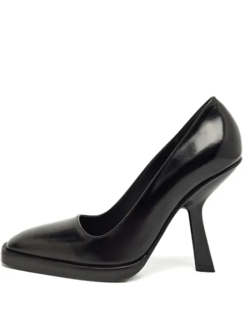 Ferragamo Pre-Owned leather square-toe pumps Black 1228753