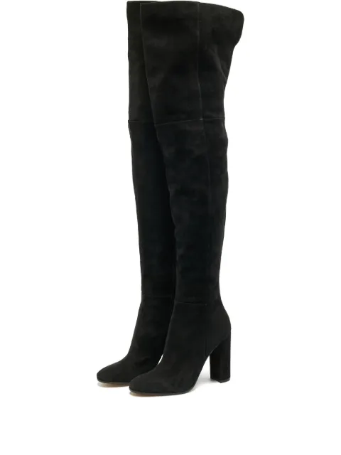 Gianvito Rossi knee-high suede boots Black 1203931